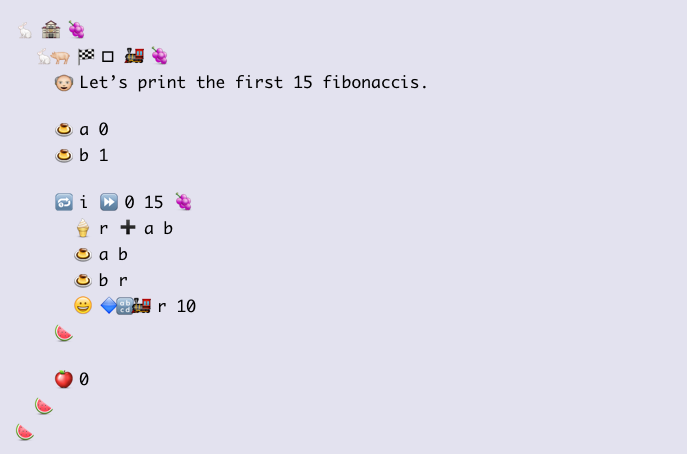 Code to make the Fibonacci sequence